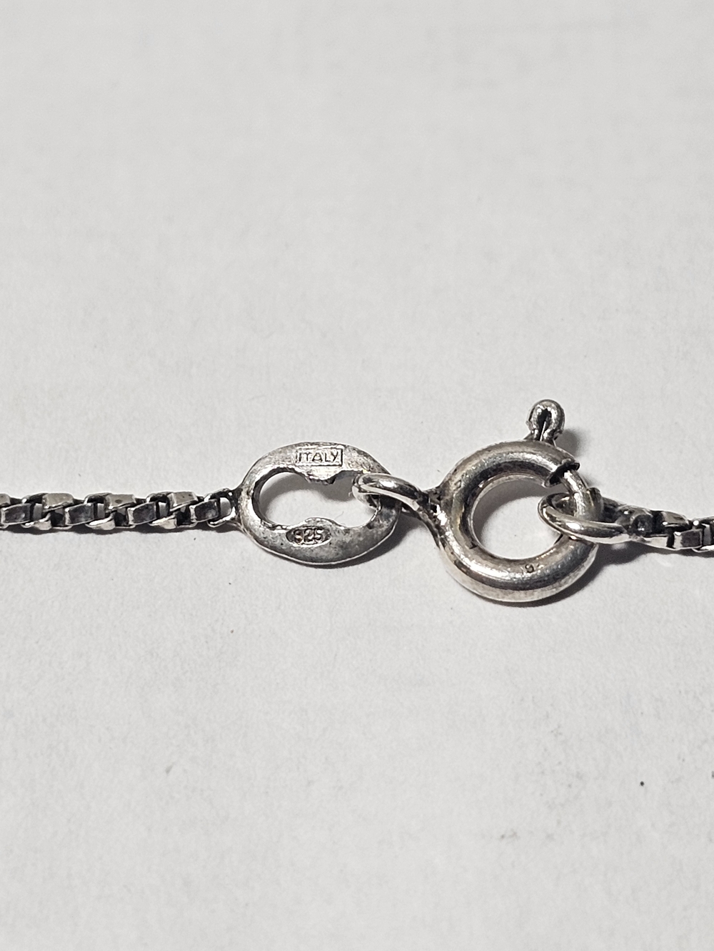 Sterling Silver 925 Rope Chain Necklace 16" Length - Picture 4 of 6